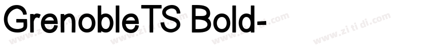 GrenobleTS Bold字体转换